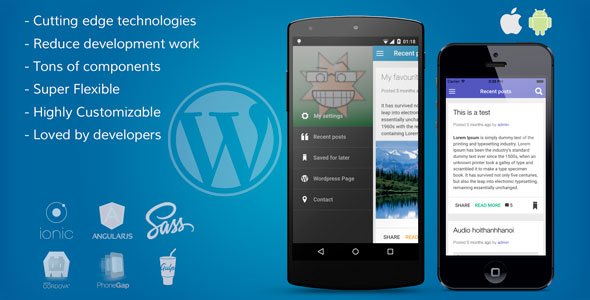 45136  ionWordpress - Wordpress full Integrated mobile app