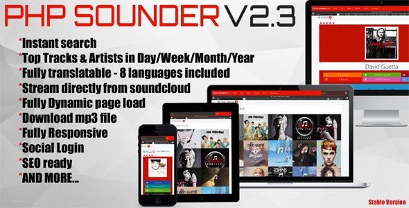 45154  PHP SOUNDER V2.3 – Music Search Engine