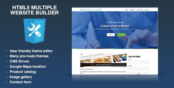 45393  HTML5 multiple website builder - Multisite CMS