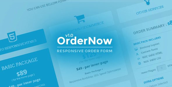 45402  OrderNow - Responsive Order Form