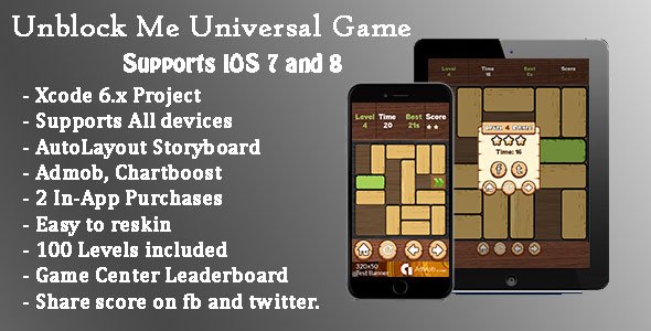 45401  Unblock Me Universal Game (Swift)