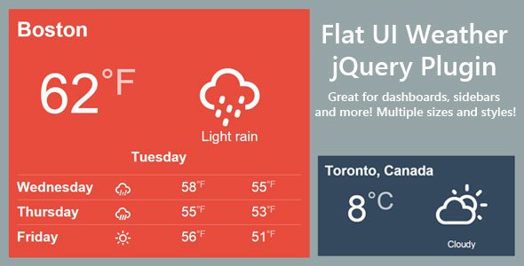 45501  Flat Weather jQuery Plugin
