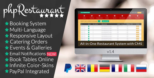 45506  phpRestaurant - Restaurant Script with CMS