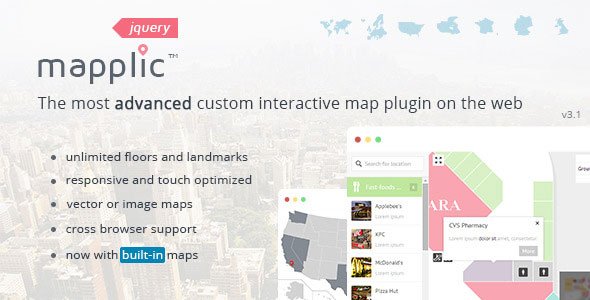 45595  Mapplic - Custom Interactive Map jQuery Plugin