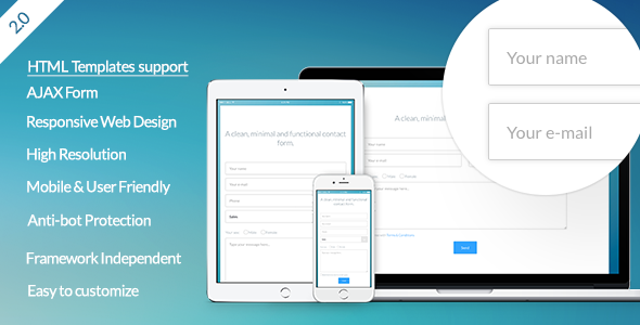 45678  Vanilla Form - Modern & Responsive Contact Form