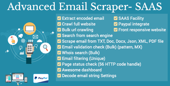 45750  Advanced Email Scraper - SaaS Pack