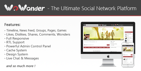 45879  WoWonder v1.2.3 - The Ultimate PHP Social Network Platform