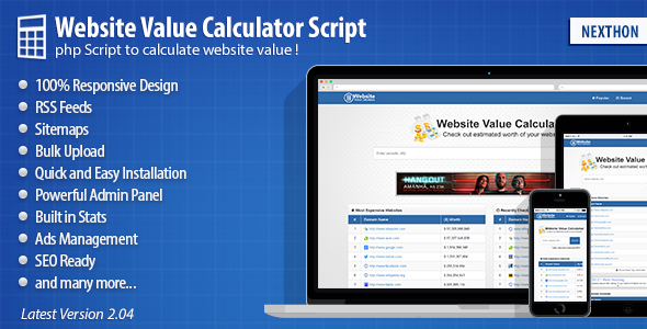45900  Website Value Calculator Script