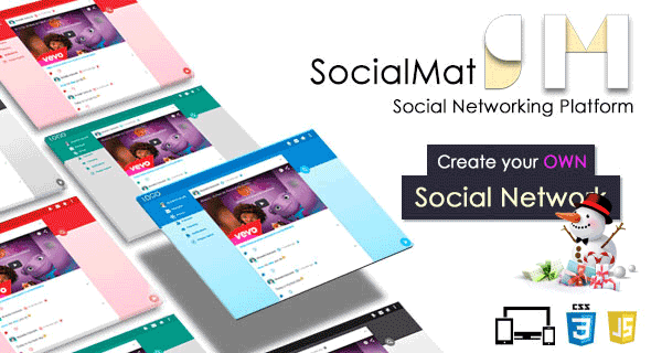 45960  Socialmat v1.6.2 - Social Networking Platform