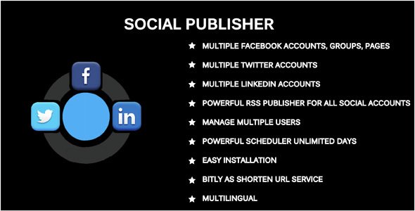 46025  Social Publisher - Facebook, Twitter & LinkedIn Multiple Account