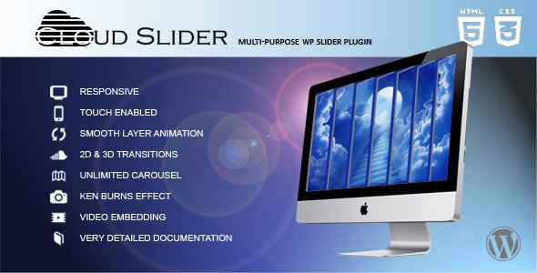 46045  Cloud Slider v1.1.0 - Responsive Wordpress Slider
