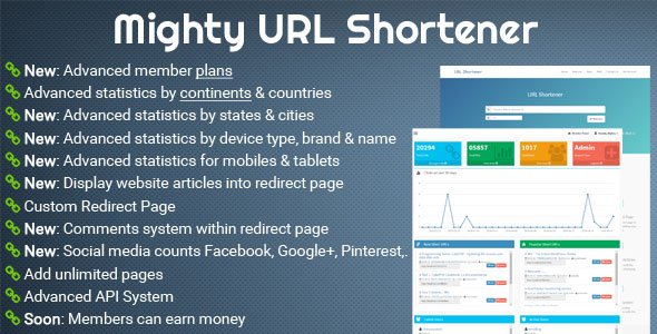 46047  Mighty URL Shortener | Short URL Script