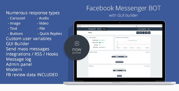 46115  Facebook Messenger BOT GUI Builder