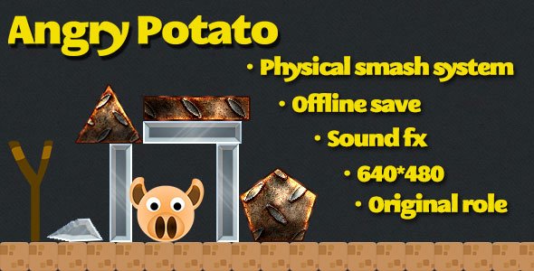 46126  Angry Potato html5 game