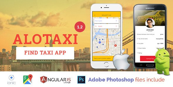 46146  AloTaxi v1.2 - Mobile App Template