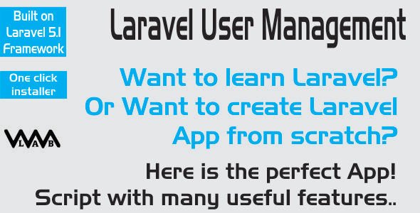 46152  Laravel User Manager - Create L5 project with ease