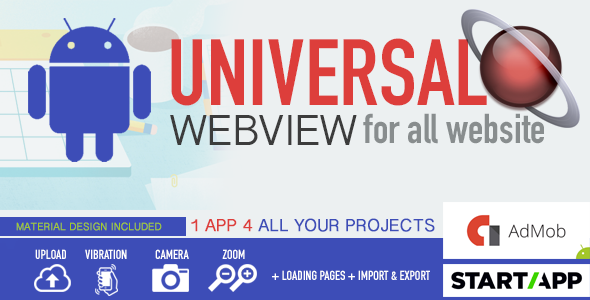 46191  Android WebView App - Universal for all website