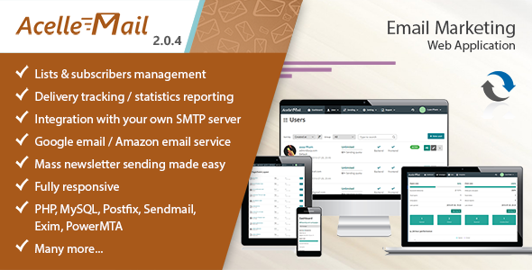 46216  Acelle v2.0.4 - Email Marketing Web Application