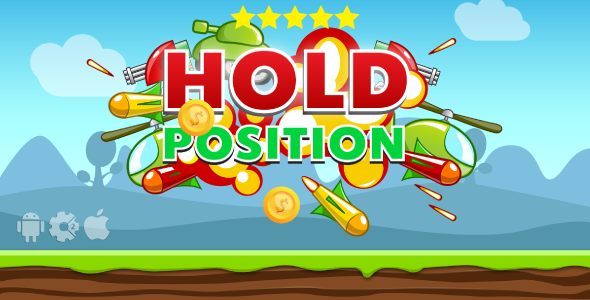 46223  Hold Position - HTML5 Game + Mobile. Construct 2 (capx) + Cocoon ADS
