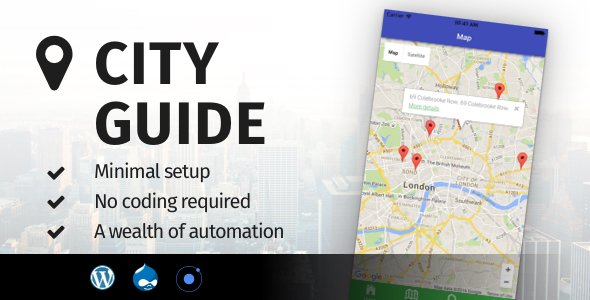 46259  City Guide Ionic - Full Application with Firebase backend