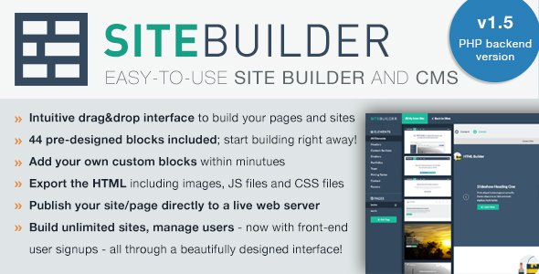 46279  SiteBuilder Lite v1.5 - Drag&Drop site builder and CMS