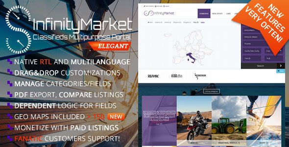 46286  Classifieds Multipurpose Portal - Infinity Market