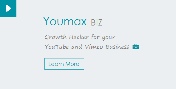 46289  Youmax v2 - Grow your YouTube and Vimeo Business
