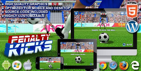 46291  Penalty Kicks - HTML5 Sport Game