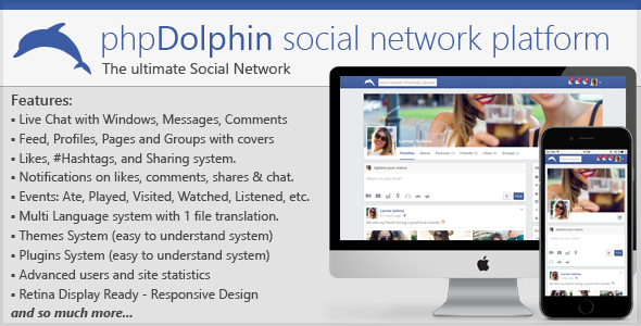 46334  phpDolphin v2.1.6 - Social Network Platform