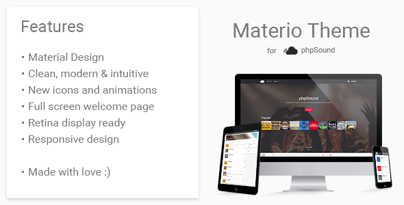 46426  Materio Theme for phpSound