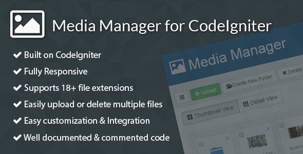 46483  Media Manager for CodeIgniter