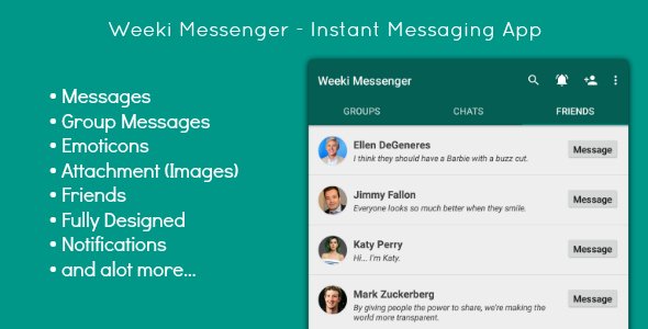 46490  Weeki Messenger - Instant Messenger (Full App)