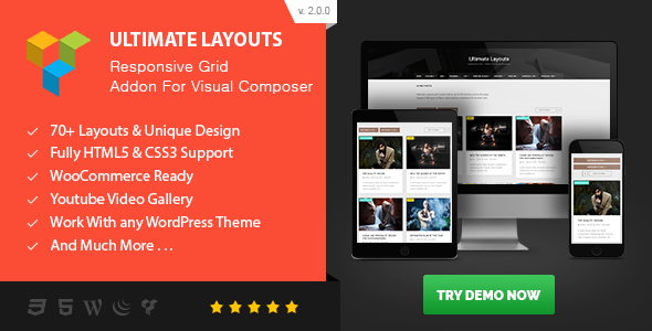 46568  Ultimate Layouts v2.0 - Responsive Grid fo Visual Composer