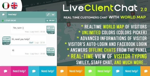 46619  Live Client Chat v2.6 - Help Chat With Visitors Map