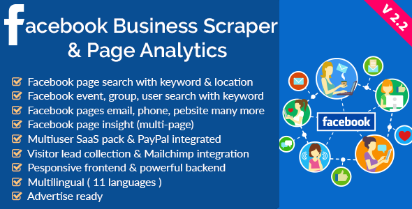 46723  Facebook Business Scraper & Page Analytics v2.2