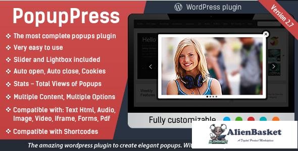 46749  PopupPress v2.7 - Popups with Slider & Lightbox for WP