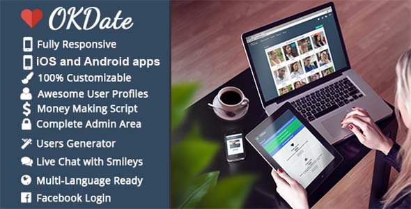 46769  OKDate v2.1 - Complete Dating Platform: Website, iOS/Android Apps, Backend