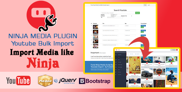 46775  Ninja Media Bulk Youtube Importer Plugin