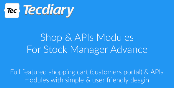 46778  Shop (Shopping Cart) & APIs Modules for Stock Manager Advance