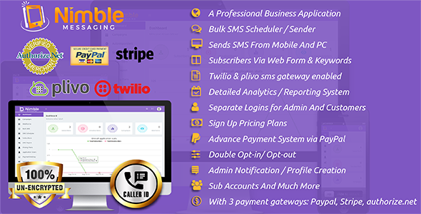 46812  Nimble Messaging Professional SMS Marketing Application For Business