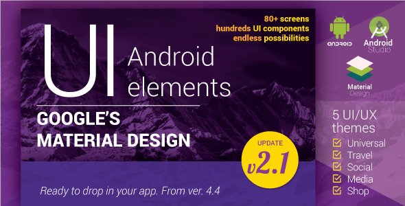 46867  Material Design UI Android Template App v2.1