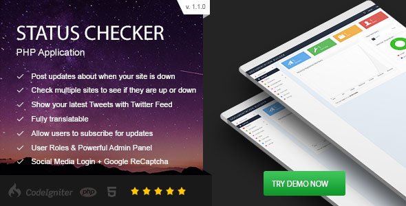47044  Status Checker v1.1.0 - PHP Site Server Status