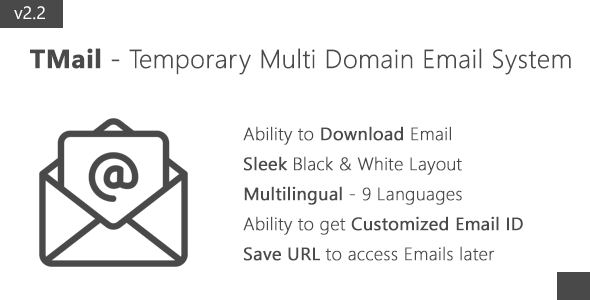 47059  TMail - Multi Domain Temporary Email System
