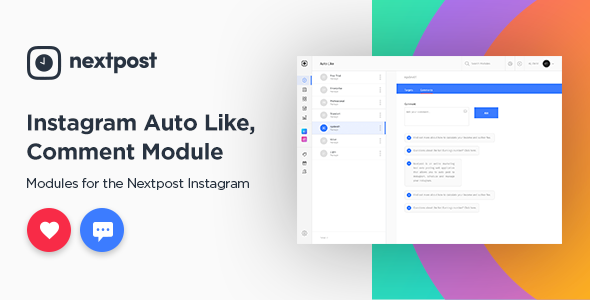47144  Instagram Auto Like & Comment Modules for Nextpost Instagram