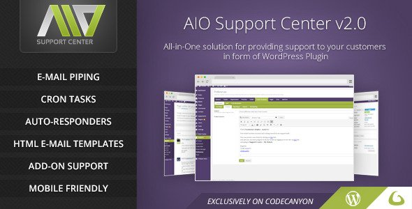 47154  AIO Support Center v2.2 - WordPress Ticketing System