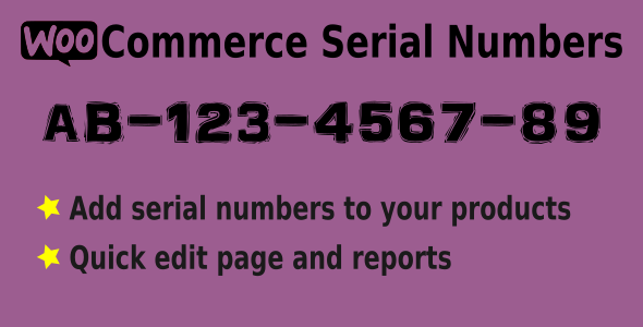47304  WooCommerce Serial Numbers v1.14 - WordPress Plugin