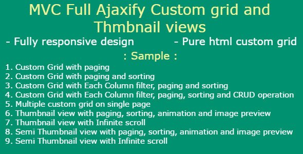 47327  Asp.Net MVC full Ajaxify and bootstrap Grid With CRUD Operation