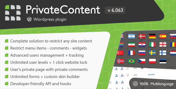 47558  PrivateContent v6.063 - Multilevel Content Plugin