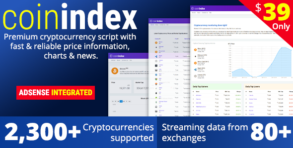 47619  CoinIndex v1.1 - Premium Cryptocurrency Market Prices & Charts Application