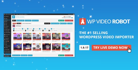 47641  Wordpress Video Robot Plugin v1.9.17